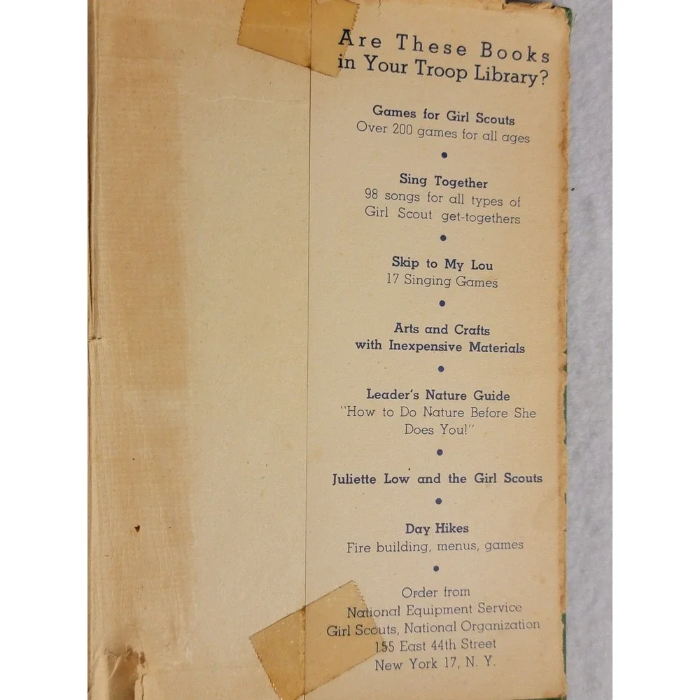 Vintage‎ 1944 Girl Scout Hand Book Hardcover